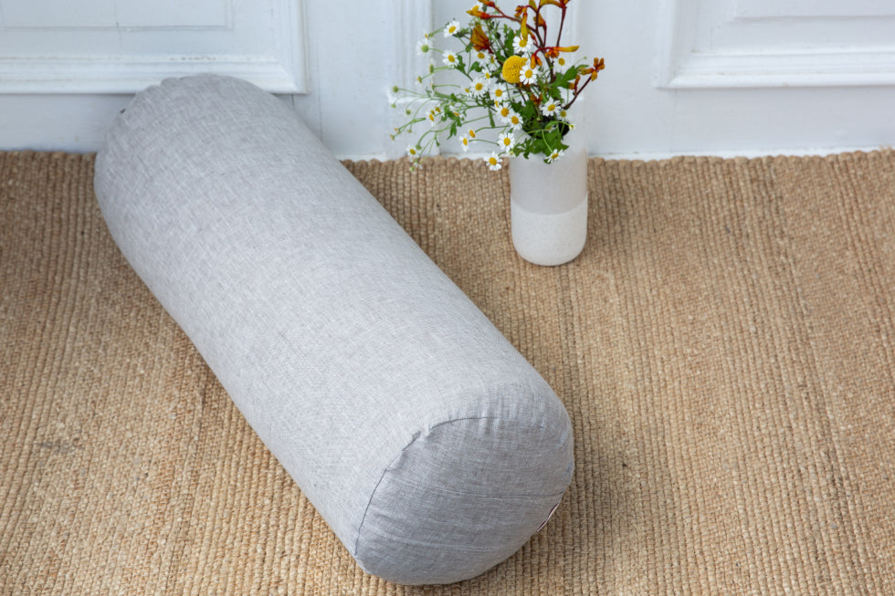 Bolster Rund All Nature - Bio Leinen I Goldwerk-Schliersee