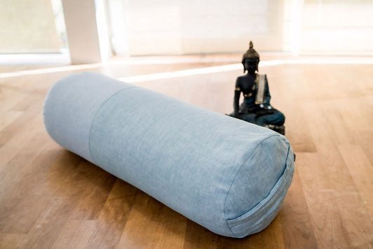 Bolster Rund All Nature 2-farbig - Bio Leinen I Goldwerk-Schliersee - Goldwerk Schliersee