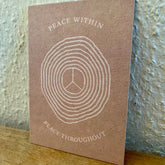 Postkarte Peace Within I Goldwerk-Schliersee