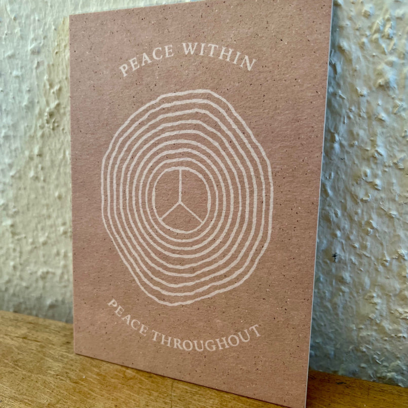 Postkarte Peace Within I Goldwerk-Schliersee